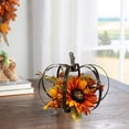 thumbnail image 1 of Way To Celebrate Dark Orange Metal Sunflower Frame, 1 of 6