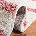 thumbnail image 5 of SAFAVIEH Venus Sophie Striped Shag Area Rug, Ivory/Pink, 5'3" x 7'6", 5 of 8