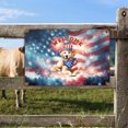 thumbnail image 2 of Golden Retriever Patriotic Welcome for 4Th of July Independence Day Horizontal Metal Aluminum Sign Goldens Dog Lover Gifts Idea Wall Art Home Decor - 00010, 2 of 5