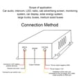thumbnail image 3 of 24V to 12V DC Voltage Converter 600W with Overload Guard and Dual Fans for Long Distance Driver Converter DC Regulator Cars RVs SUVs Buses, Stable Power Supply Inverter, 3 of 7