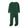 thumbnail image 3 of Onesie Pajamas Baby Boys Girls Cotton Rompers Footed Pajamas Zipper Long Sleeve Sleeper Jumpsuit Burts Bees Christmas Pajamas 3-6 Months, 3 of 6