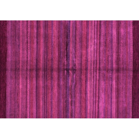 Ahgly Company Indoor Rectangle Abstract Pink Modern Area Rugs, 8' x 12'