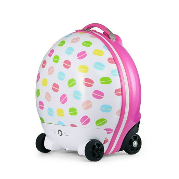 Family Smiles Kids Luggage RC Remote Control Walking Suitcase Compact