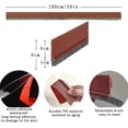 thumbnail image 3 of Guardapolvo y Protector para Puerta, Burlete Cubrepolvo para Puertas con Cepillo, Tira de Sellado Autoadhesiva de Silicona, Tira de Sellado de Puerta y Ventanas (Marron), 3 of 4
