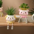 thumbnail image 4 of AFQH Animal Planter Table Top Decoration Hanging Planters for Indoor Outdoor Plants Cute Animal Hanging Flower Pot Creative Home Decor, 4 of 9