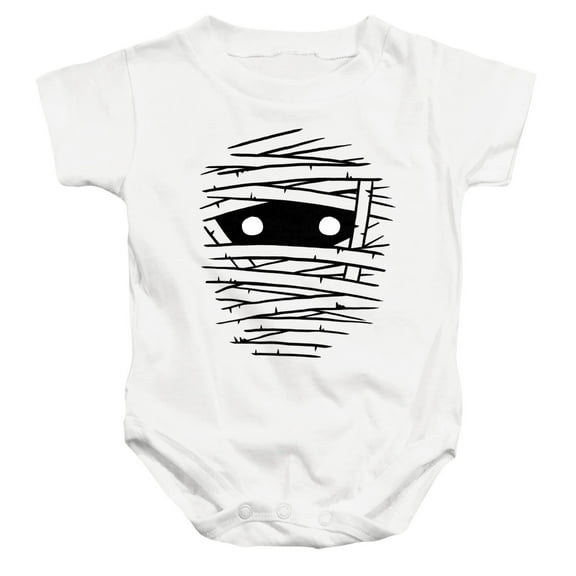 Popfunk Halloween Mummy Costume Unisex Infant Snap Suit for Baby, White, Large