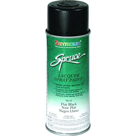 - Seymour Of Sycamore, Inc SEY-98-30 Flat Black Lacquer Aerosol
