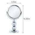 thumbnail image 3 of Zahari Home Aroma Small-Sized Chic Cute Mirror, 6.30 inch Height Mirror for Gift or Travel, Double Sided with Stand, 1X/3X Magnification, Grey, 3 of 6