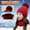 Wine, variant on iHPH7 Hat and Scarf Set Beanie and Scarf Set Neck Warmer Hat Scarf Knit Beanie Warm Beanie Warm Hat Beige One Size