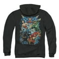 thumbnail image 3 of JLA Justice League Jl Assemble (Back Print) Adult Zipper Hoodie Sweatshirt Black, 3 of 3