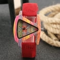 thumbnail image 3 of fastboy Wood Watch Hand Pendent Birthday Gift Fine Workmanship Compact Size Exquisite Fashionable Wrist Watches Adjustable Green, 3 of 6