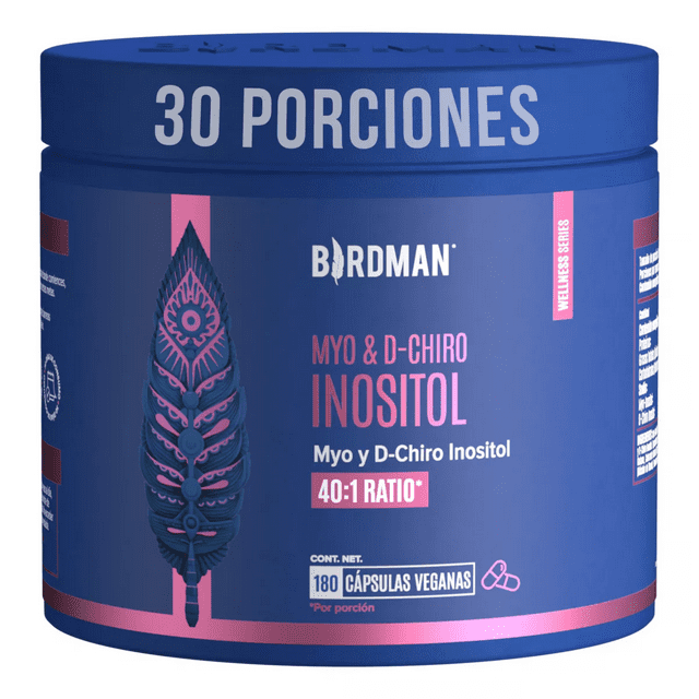 Birdman Myo & D-Chiro Inositol 4100 mg | Proporción 40:1 | Sin Aditivos | 30 Porciones | 180 Cápsulas