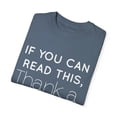 thumbnail image 3 of If You Can Read This Thank A Teacher Bibliophile English Teacher Gift | Literary | Literary Gifts Grammar Unisex Garment-Dyed T-shirt, 3 of 4