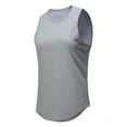 thumbnail image 4 of Vmvidoty Tank Top for Women Solid Color Round Neck Sleeveless Causal Shirts Sports Workout Running Tees Gray M, 4 of 6