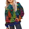 thumbnail image 4 of Sudadera con capucha para niñas y niños, sudadera de manga larga con cuello redondo y estampado de moda, jersey con bolsillo, sudadera de poliéster para niñas, 4 of 8