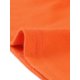 thumbnail image 5 of Top acanalado de decoración de los botones de punto sólido de las mangas del cuello en V de las mujeres 3/4 NaranXL, 5 of 5