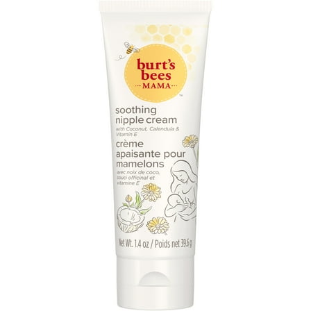 Burt's Bees Mama Soothing Nipple Cream with Coconut, Calendula and Vitamin E, 1.4 Ounces