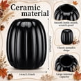 thumbnail image 2 of 6.7 Inch Resin Pumpkin Vase,Pumpkin Flower Vase, Decorative Plant Pots, Fall Kitchen Decor, Halloween, Autumn , Thanksgiving, Farmhouses Home Decorations，black, 2 of 7