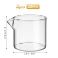 thumbnail image 2 of 2pcs Small Glass Milk Jugs Coffee Cups Milk Cups Glass Milk Cups Milk Containers, 2 of 4