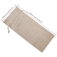 thumbnail image 2 of 6 fundas/bolsas reutilizables de arpillera para botellas de vino tinto o champán con cordón (bolsas de arpillera beige, 6,3" de ancho x 14,2" de largo), 2 of 6