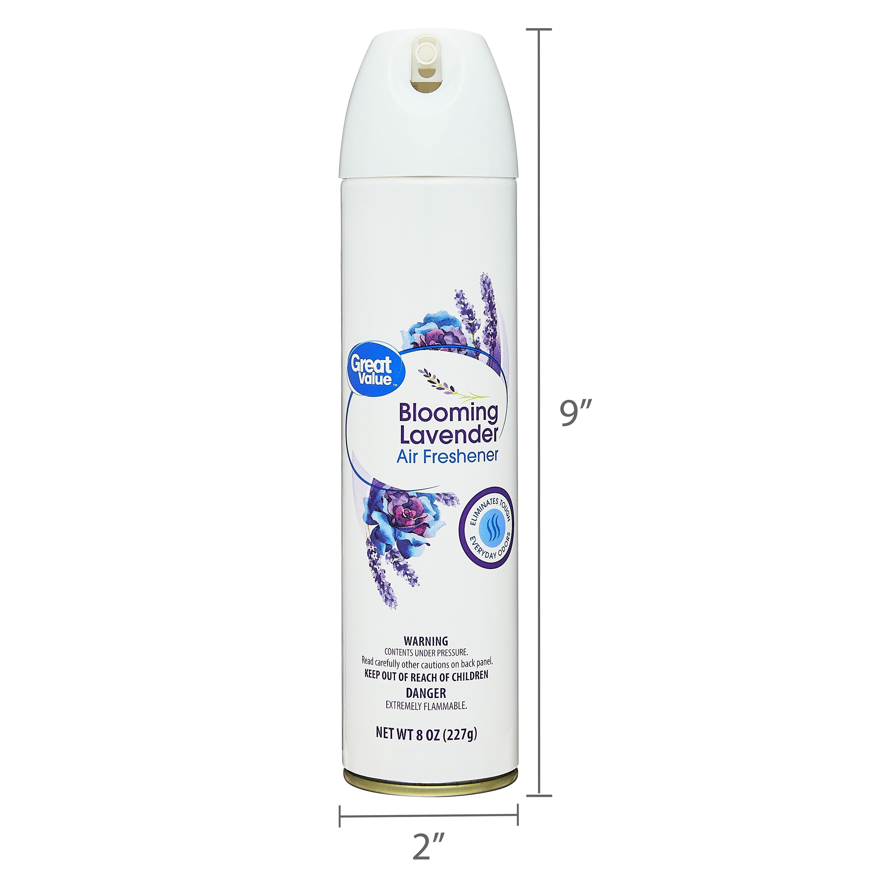 (4 pack) Great Value Blooming Lavender Aerosol Air Freshener, 8 oz
