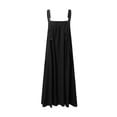 thumbnail image 4 of Sngxgn Women Deep V Neck Wrap Dress Summer Sleeveless Party Dress(Black,XXL), 4 of 5