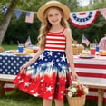 thumbnail image 6 of LJEFF Girls 4th of July Sleeveless Tiered Dress, Flowy Patriotic clothes Summer Casual Dresses for Kids Multicolor Size 5-6T, 6 of 9