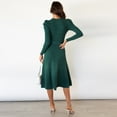 thumbnail image 4 of IDOPIP Sweater Dresses for Women Long Sleeve Ribbed Knit Midi Dress with Belt Wedding Guest Dresses, 4 of 5