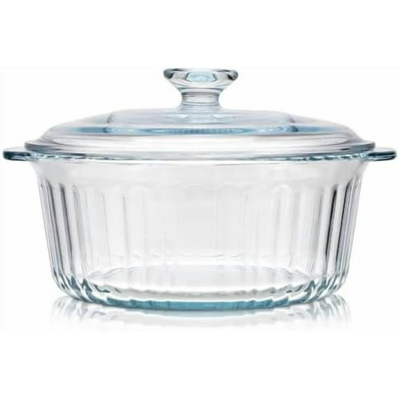 Glass Casserole Dish with Lid, 2.5qt/82oz Round Baking Dishes with Handle, Glass Microwave Bowls for Oven, Covered Food Container for Cooking Baking Serving