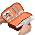thumbnail image 5 of Womens Double Zipper Wallet Clutch Purse with Phone Holder, 5 of 5