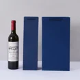 thumbnail image 4 of Bolso de mano para vino tinto, con asa roja atrevida, ventana gruesa, papel kraft, para una sola botella, para dos botellas, caja portátil para regalo de vino, 4 of 5
