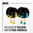 thumbnail image 2 of Juego de palas de tenis de mesa Penn para 4 jugadores con pelotas y bolsas, 2 of 5