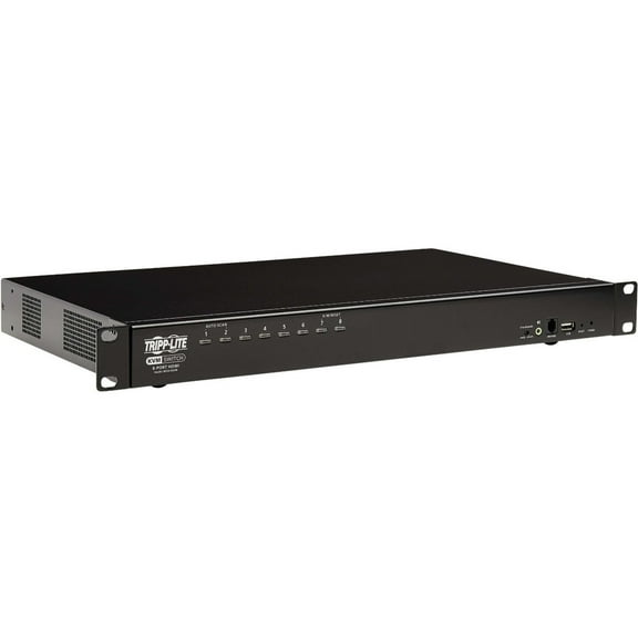 Eaton Tripp Lite Series 8-Port HDMI/USB KVM Switch with Audio/Video and USB Peripheral Sharing, 1U Rack-Mount, TAA - 8 Computer(s) - 4 Local User(s) - 1920 x 1200 - 11 x USB - 9 x HDMI - Rack-mount...