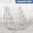 thumbnail image 2 of 2 Pack Upgraded 5 Tier Acrylic Card Display Stand, Clear Display for Greeting Cards, Sports Cards, Postcards, Stickers & Brochures, Easy Snap-On, Increased Height & Thickness for Better Presentation, 2 of 6