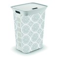 thumbnail image 2 of KIS 6405195 3.31 cu. ft. Plastic Clothes Hamper, Gray & White - Case of 4, 2 of 2