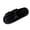 Black, variant on Women's Bubble Double Strap Faux Fur Slippers Plush Cushioned Open Toe Non Slip Slides for Home Dorm Spa Lounge White
