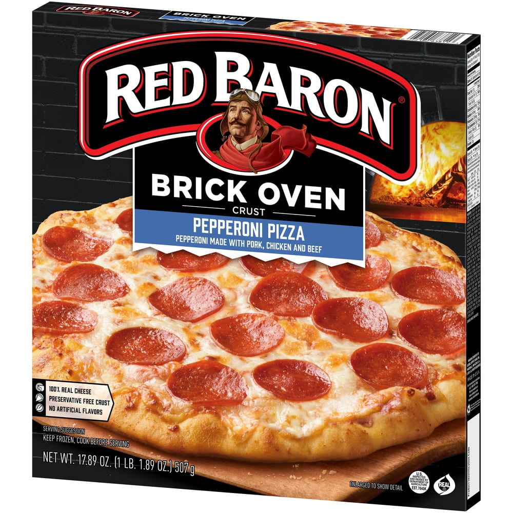 Haat Geleend moersleutel Red Baron Brick Oven Pepperoni Frozen Pizza 17.89oz - Walmart.com