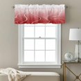 thumbnail image 3 of Ombre Red Stripes Valance Curtain Striped Lines Waves Gradient Window Valances Rod Pocket Short Curtains Window Treatments for Kitchen Bedroom Bathroom Laundry 42" x 12", 3 of 9
