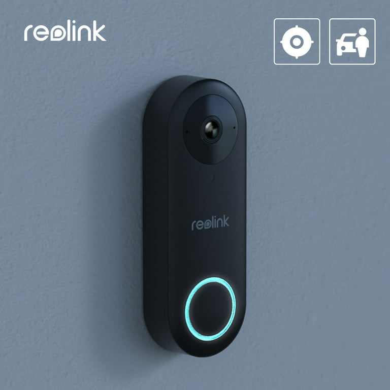 REOLINK 2K Video Doorbell With Chime - 180° View, Person/Package Detection, 5/2.4GHz Wi-Fi, Wired Installation