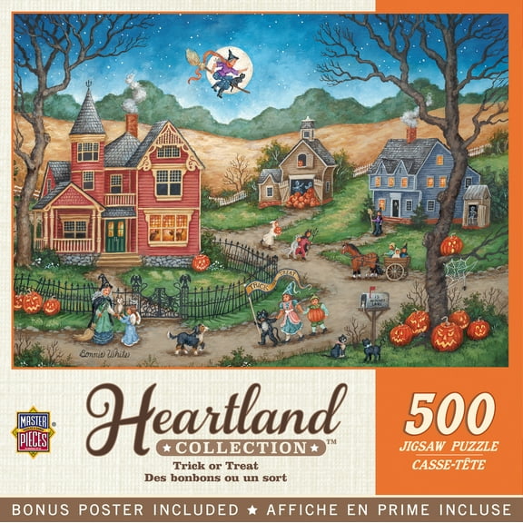 MasterPieces 500 Piece Jigsaw Puzzle - Trick or Treat - 15"x21"