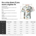 thumbnail image 5 of Kll Men'S Hawaiian Shirt Short Sleeve Button Down Beach Shirts-Cute Colorful Animal, 5 of 7