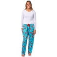 thumbnail image 3 of Disney The Little Mermaid Women's AOP Ariel Design Adult Elastic Drawstring Lounge Sleep Pajama Pants, 3 of 7