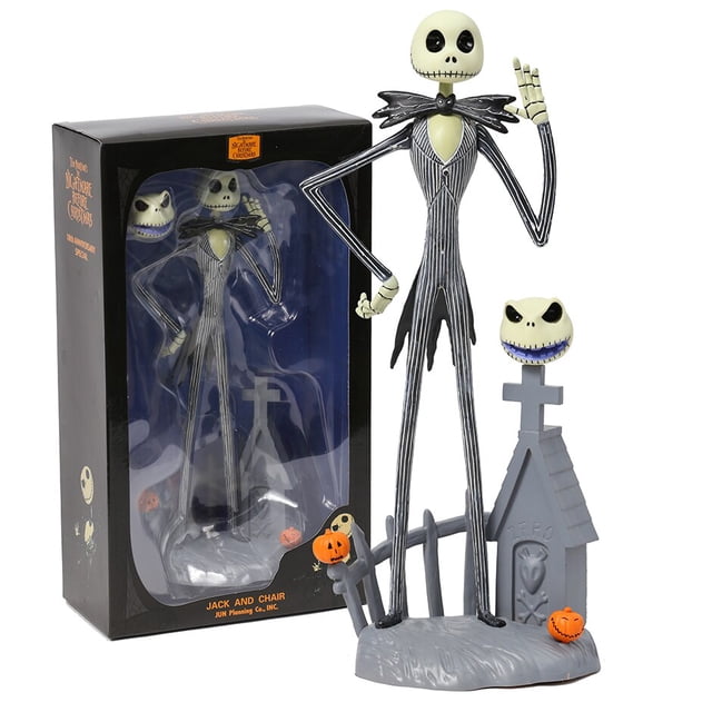 30cm la pesadilla antes de Navidad del Sr. Jack Skellington figura de PVC estatua coleccionable jugueteprofundidad 30 cm zhangyuxiang unisex