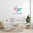 thumbnail image 2 of Stupell Industries Modern Rainbow Map of the World Transitioning Tones, 24 x 30, Designed by BlursByAI, 2 of 5