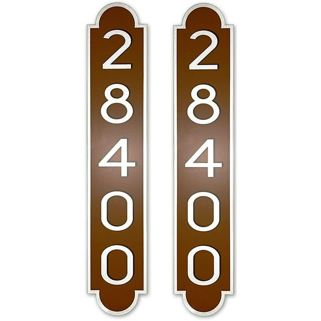 Customized Address Numbers Stickers 2 Pack, Highly Reflective Aluminum ...