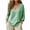 Green, variant on Womens Gingham Plaid V-Neck Long Sleeve Top Curved Hem Relaxed Fit Lightweight Casual Spring Summer Blouse