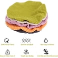 thumbnail image 5 of SHAR Round stool covers (set of 2 pieces orange), suitable for 28-40cm stools, bar and cafe, elastic round stool covers, washable and easy to maintain, soft and durable, 5 of 5