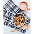 thumbnail image 3 of Blue Black Plaid Kitchen Dish Towels for Drying Dishes Set of 4, Farmhouse Blue Black Checkered Waffle Weave Microfiber Hand Tea Bathroom Towels Quick Dry & Absorbent Towel 12x12, 3 of 7