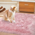 thumbnail image 4 of Lochas Soft Fluffy Rugs Faux Sheepskin Area Rug for Bedroom Living Room Bedside Carpet Nursery Washable Floor Mat,3'x5',Pink, 4 of 7