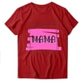 thumbnail image 1 of Blusas de Manga Corta para las Mujeres Divertido Impreso Cuello Redondo Tee, Vintage Humor Gráfico Blusas de Primavera para las Mujeres, 1 of 3
